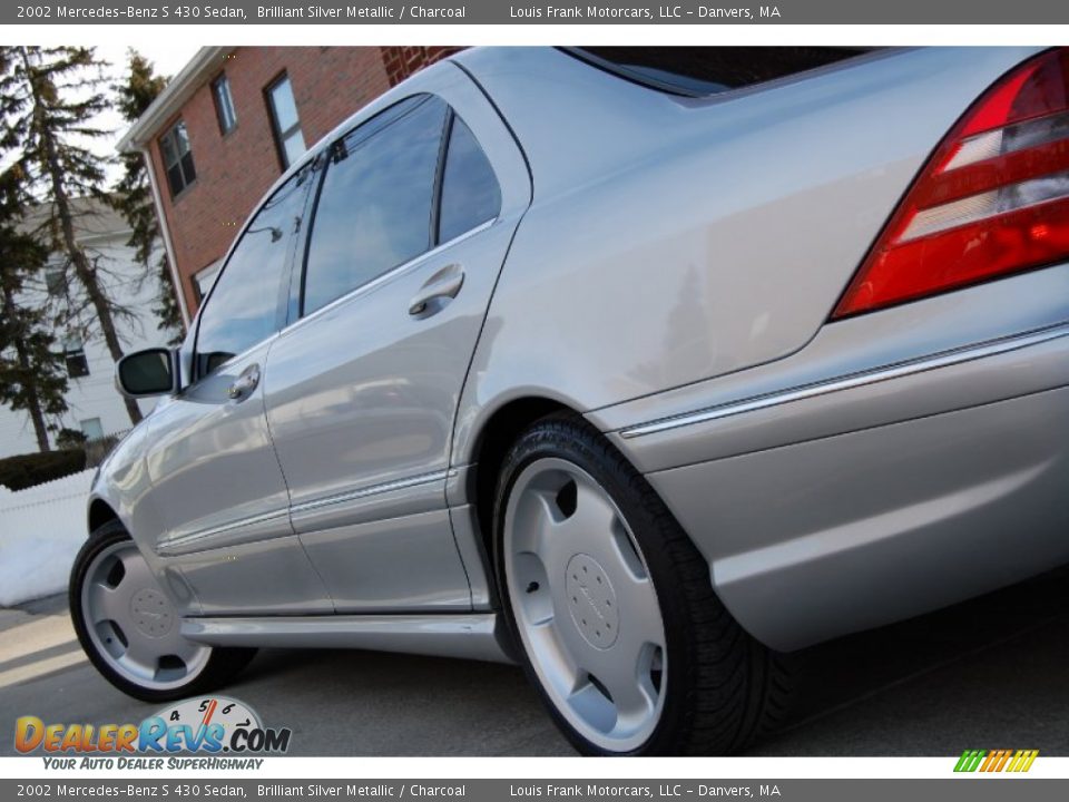 2002 Mercedes-Benz S 430 Sedan Brilliant Silver Metallic / Charcoal Photo #26