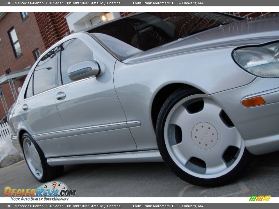 2002 Mercedes-Benz S 430 Sedan Brilliant Silver Metallic / Charcoal Photo #27