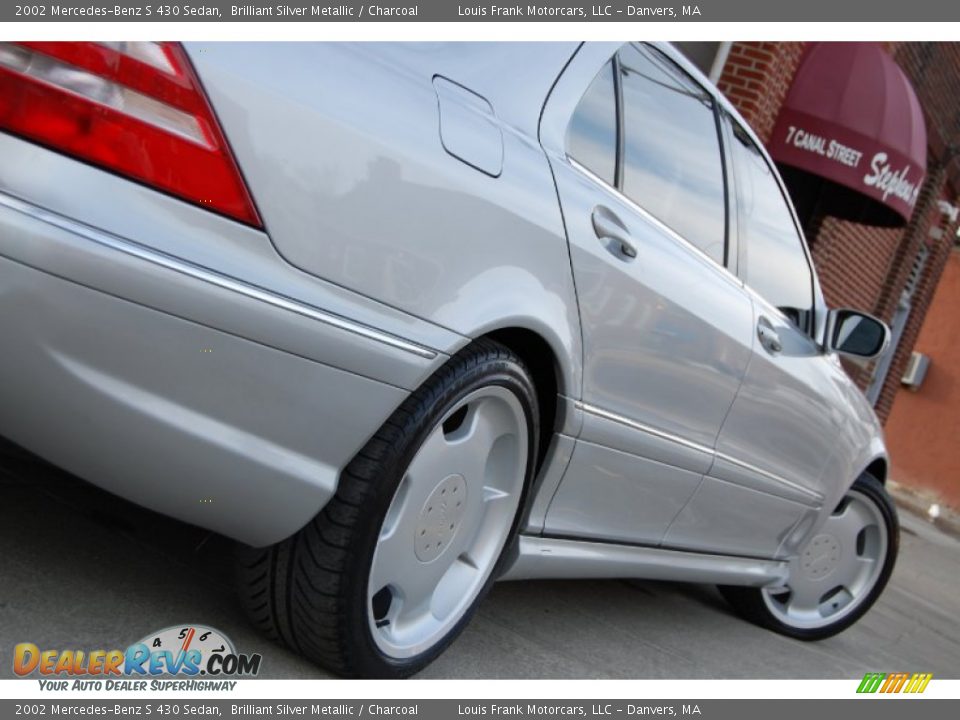 2002 Mercedes-Benz S 430 Sedan Brilliant Silver Metallic / Charcoal Photo #28