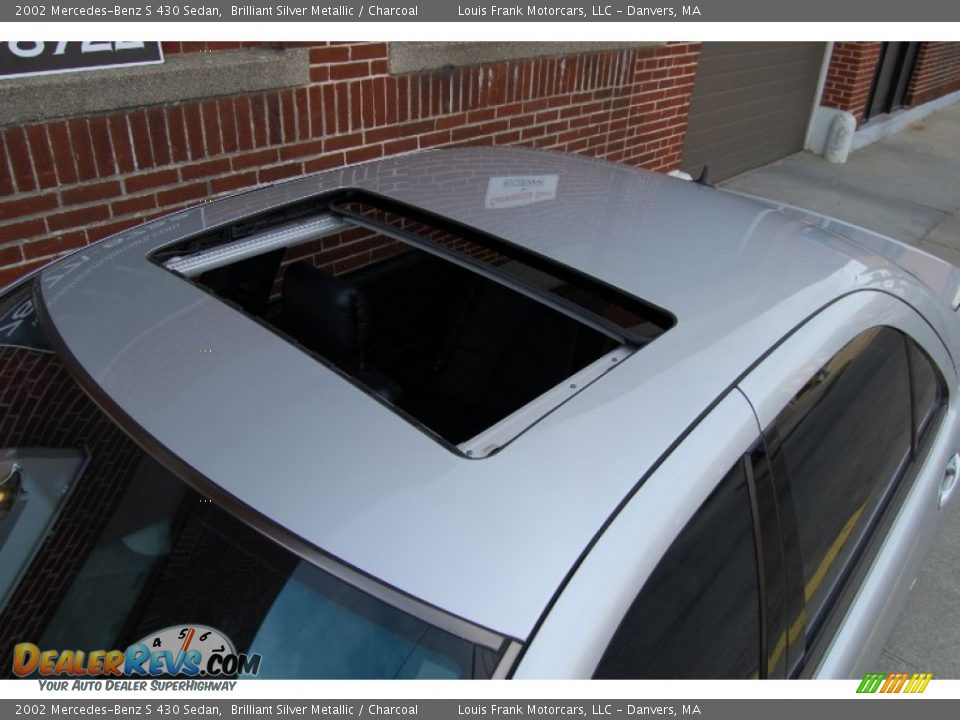 2002 Mercedes-Benz S 430 Sedan Brilliant Silver Metallic / Charcoal Photo #31