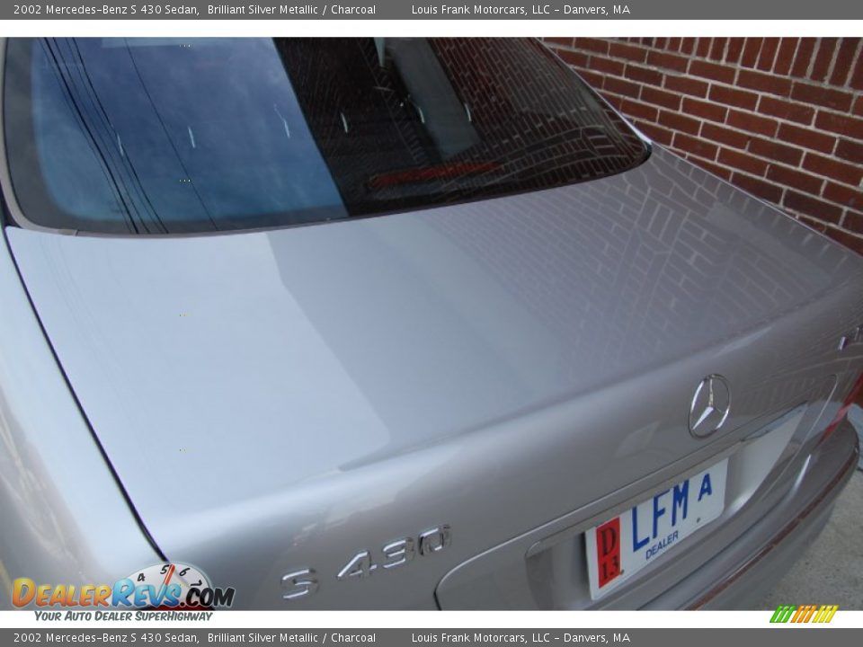 2002 Mercedes-Benz S 430 Sedan Brilliant Silver Metallic / Charcoal Photo #33