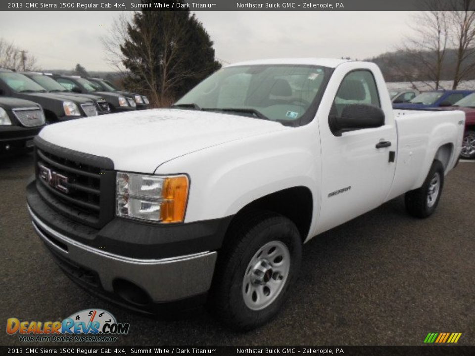 2013 GMC Sierra 1500 Regular Cab 4x4 Summit White / Dark Titanium Photo #2