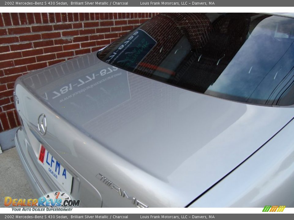 2002 Mercedes-Benz S 430 Sedan Brilliant Silver Metallic / Charcoal Photo #34