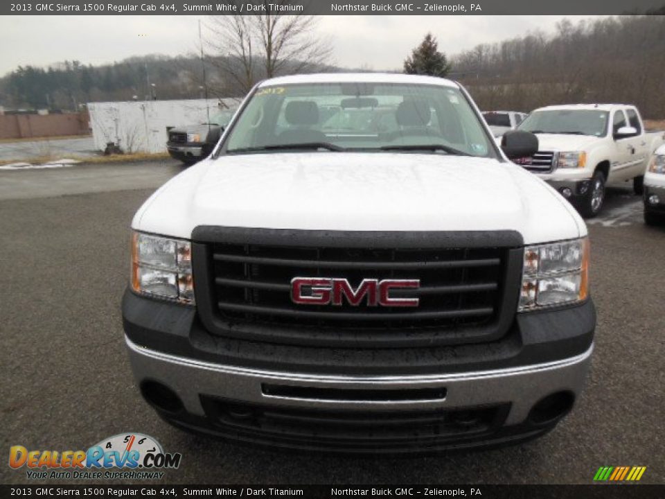 2013 GMC Sierra 1500 Regular Cab 4x4 Summit White / Dark Titanium Photo #3