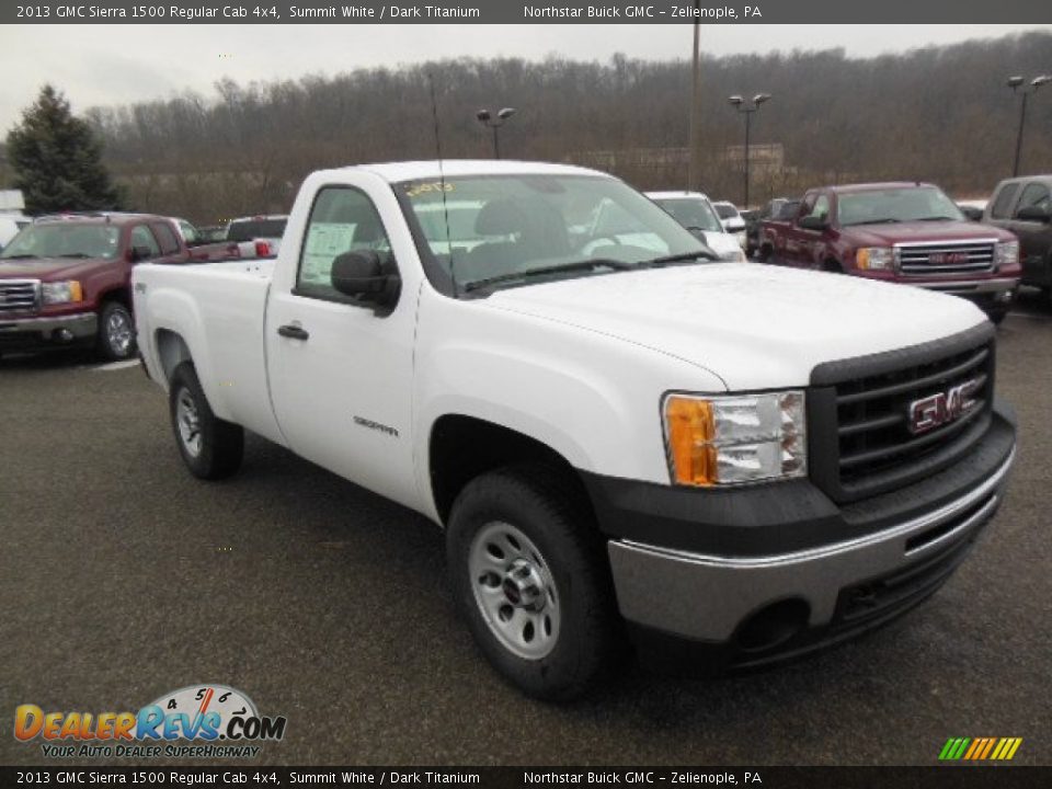 2013 GMC Sierra 1500 Regular Cab 4x4 Summit White / Dark Titanium Photo #4