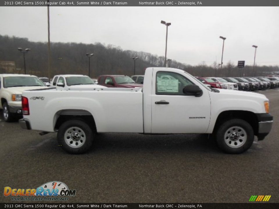 2013 GMC Sierra 1500 Regular Cab 4x4 Summit White / Dark Titanium Photo #5