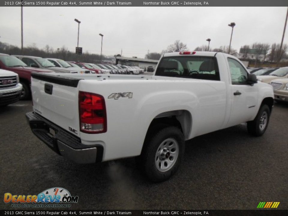 2013 GMC Sierra 1500 Regular Cab 4x4 Summit White / Dark Titanium Photo #6