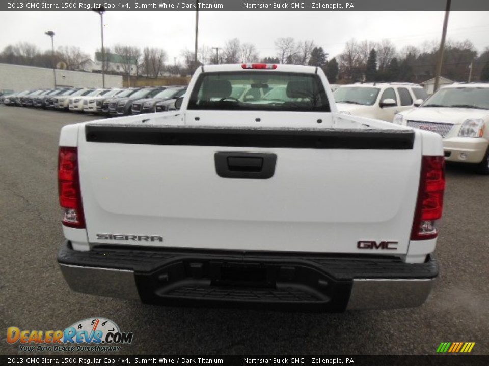 2013 GMC Sierra 1500 Regular Cab 4x4 Summit White / Dark Titanium Photo #7