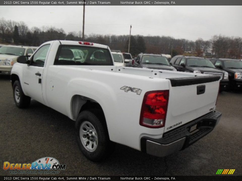 2013 GMC Sierra 1500 Regular Cab 4x4 Summit White / Dark Titanium Photo #8