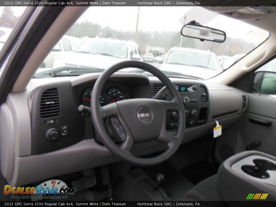 2013 GMC Sierra 1500 Regular Cab 4x4 Summit White / Dark Titanium Photo #10