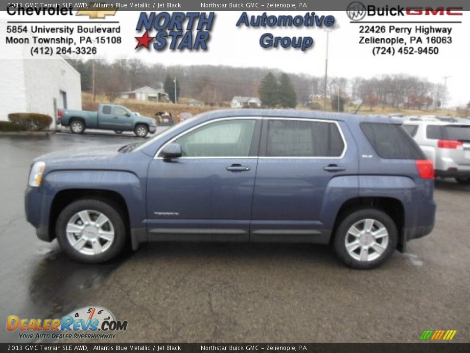 2013 GMC Terrain SLE AWD Atlantis Blue Metallic / Jet Black Photo #1