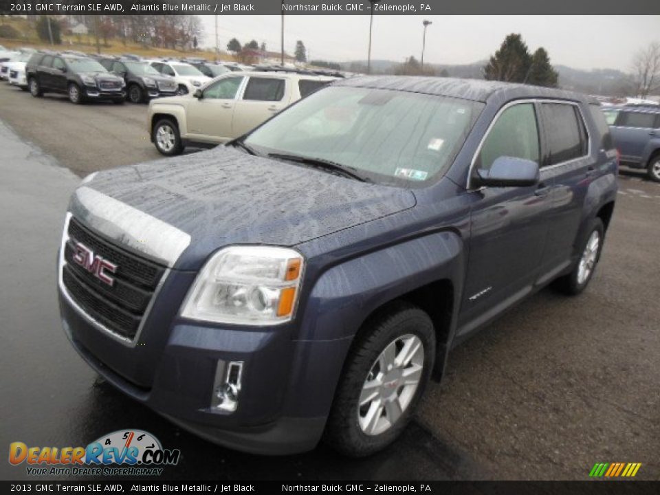 2013 GMC Terrain SLE AWD Atlantis Blue Metallic / Jet Black Photo #2