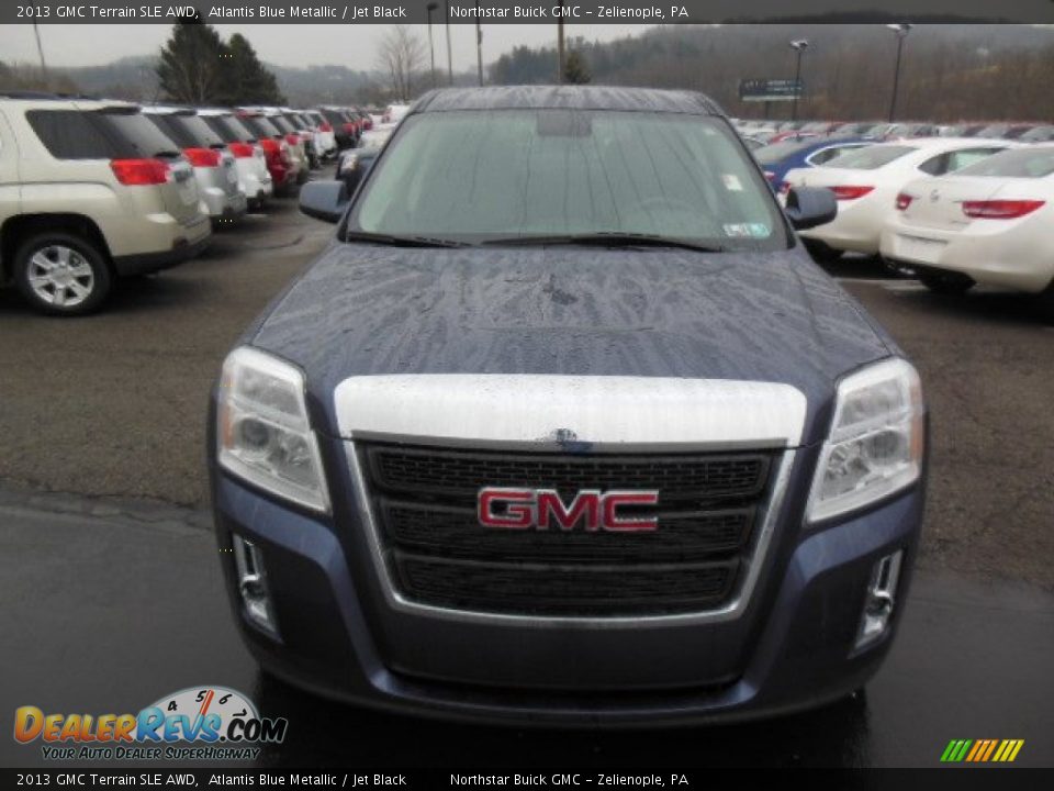 2013 GMC Terrain SLE AWD Atlantis Blue Metallic / Jet Black Photo #3