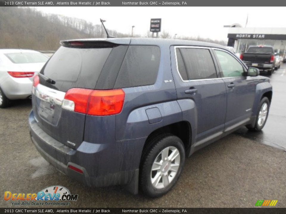 2013 GMC Terrain SLE AWD Atlantis Blue Metallic / Jet Black Photo #6