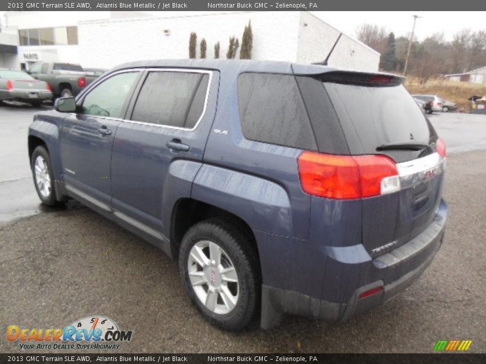2013 GMC Terrain SLE AWD Atlantis Blue Metallic / Jet Black Photo #8