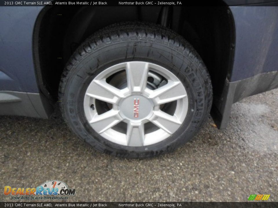 2013 GMC Terrain SLE AWD Atlantis Blue Metallic / Jet Black Photo #9