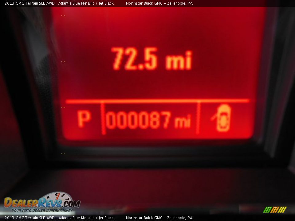 2013 GMC Terrain SLE AWD Atlantis Blue Metallic / Jet Black Photo #19