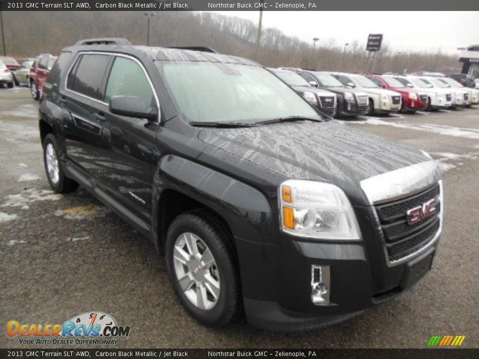 2013 GMC Terrain SLT AWD Carbon Black Metallic / Jet Black Photo #4