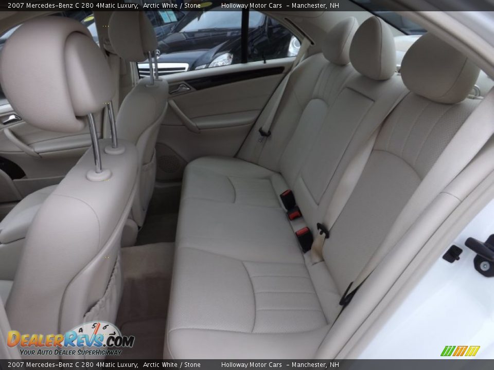 2007 Mercedes-Benz C 280 4Matic Luxury Arctic White / Stone Photo #6