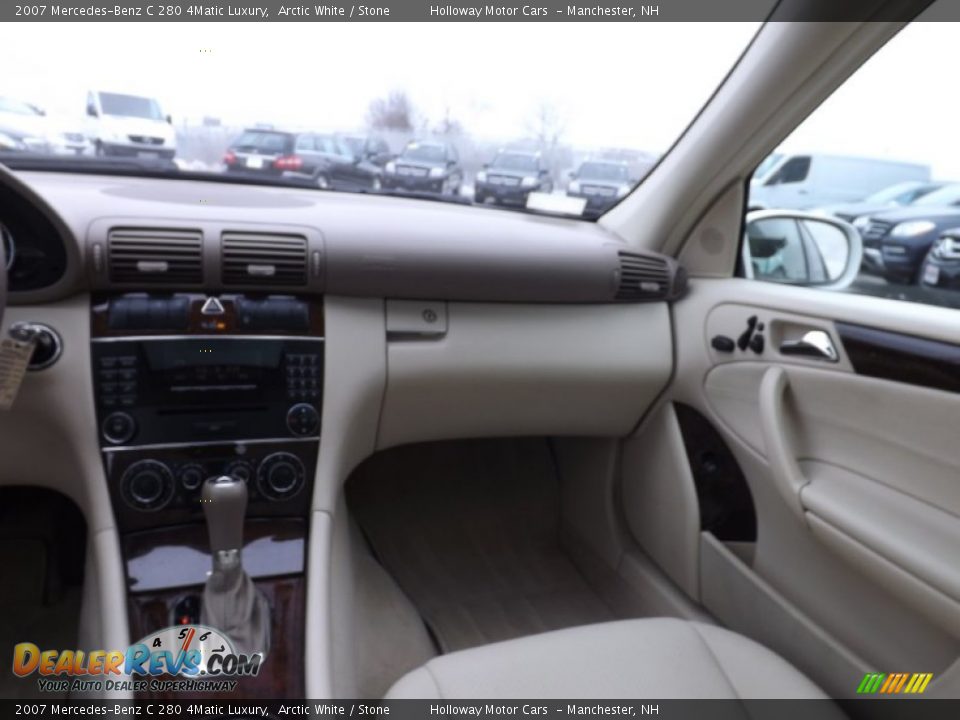 2007 Mercedes-Benz C 280 4Matic Luxury Arctic White / Stone Photo #8