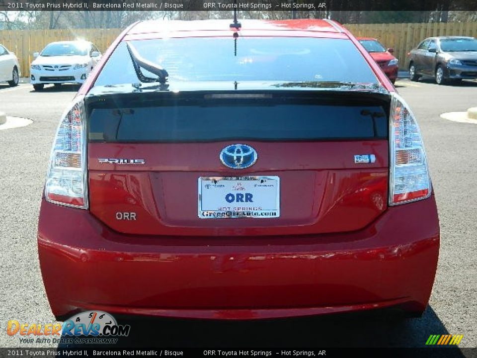 2011 Toyota Prius Hybrid II Barcelona Red Metallic / Bisque Photo #13