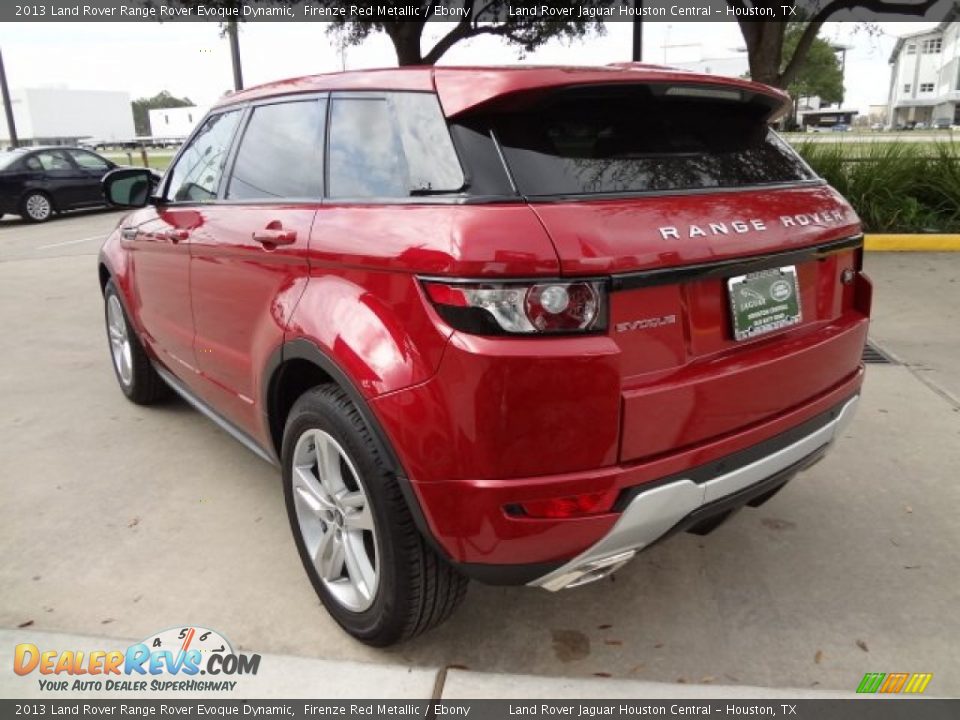 2013 Land Rover Range Rover Evoque Dynamic Firenze Red Metallic / Ebony Photo #8