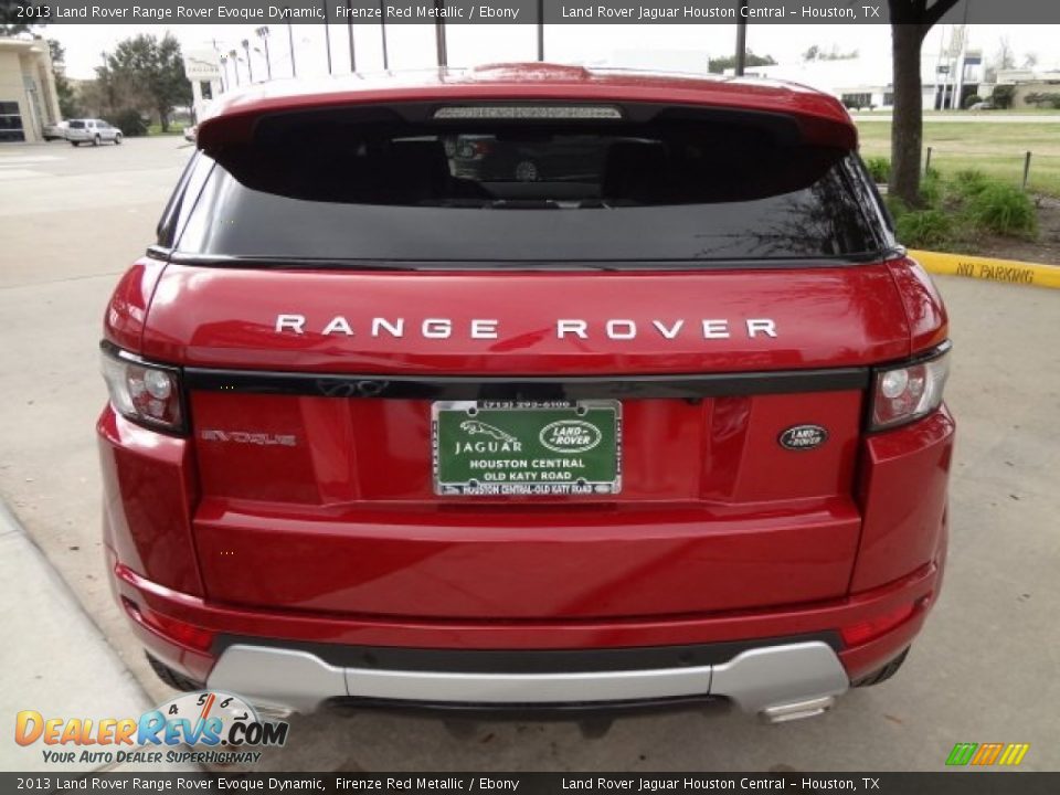 2013 Land Rover Range Rover Evoque Dynamic Firenze Red Metallic / Ebony Photo #9