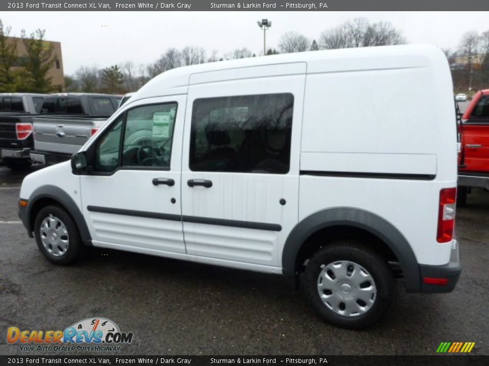 2013 Ford Transit Connect XL Van Frozen White / Dark Gray Photo #4