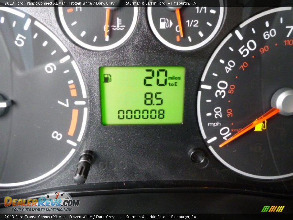 2013 Ford Transit Connect XL Van Frozen White / Dark Gray Photo #15