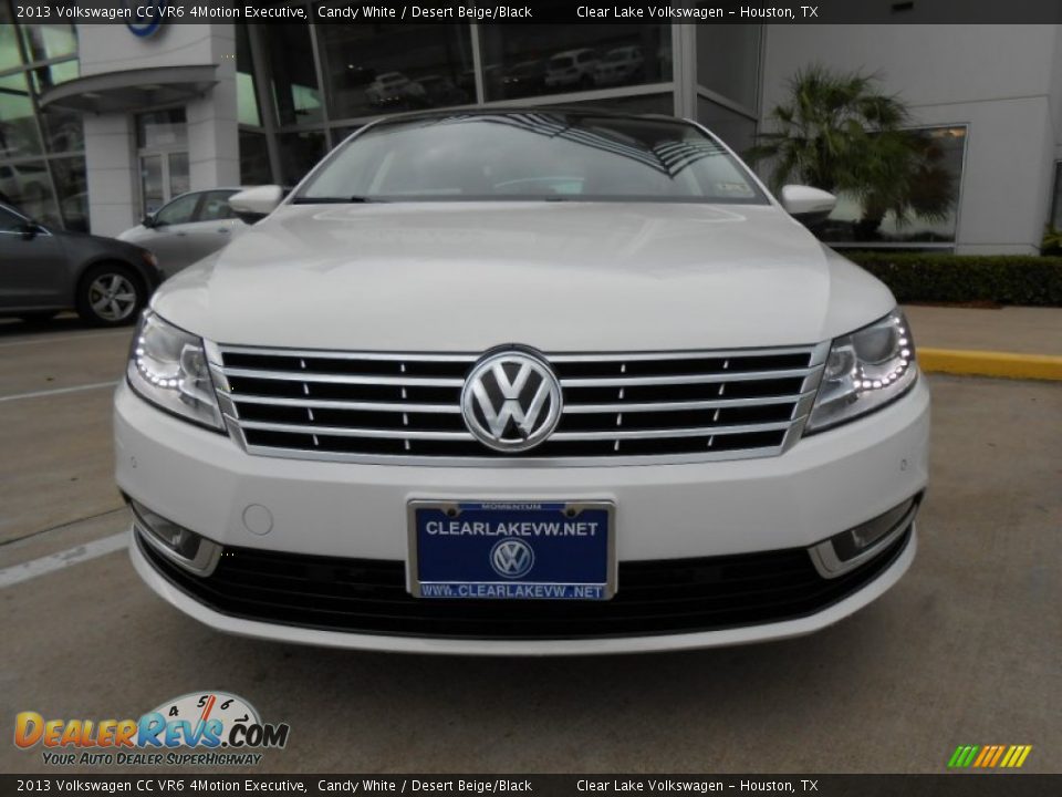 2013 Volkswagen CC VR6 4Motion Executive Candy White / Desert Beige/Black Photo #2