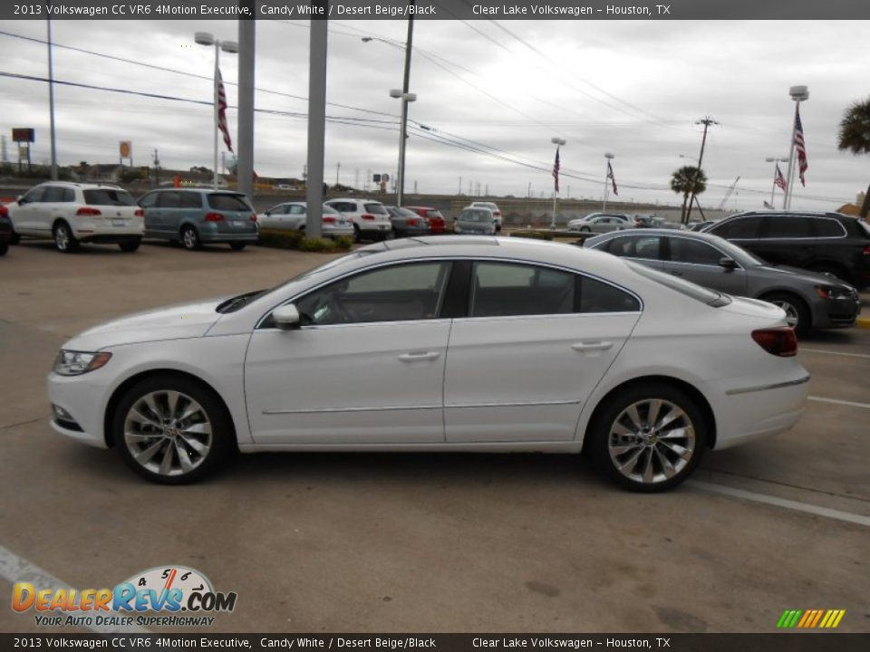 2013 Volkswagen CC VR6 4Motion Executive Candy White / Desert Beige/Black Photo #4
