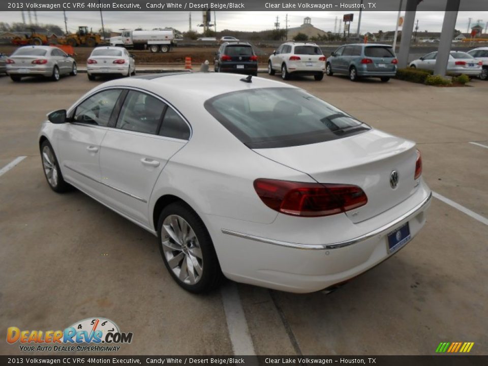 2013 Volkswagen CC VR6 4Motion Executive Candy White / Desert Beige/Black Photo #5