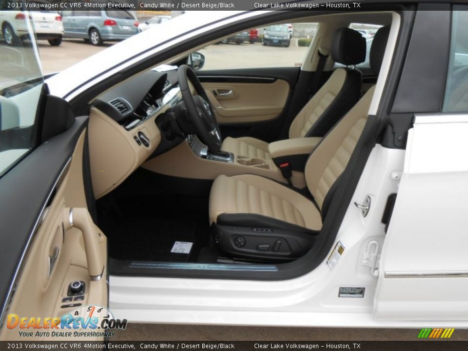 Desert Beige/Black Interior - 2013 Volkswagen CC VR6 4Motion Executive Photo #11