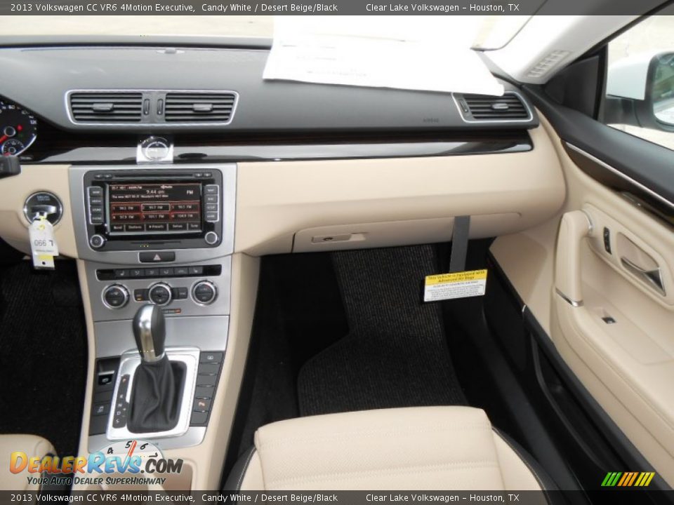 2013 Volkswagen CC VR6 4Motion Executive Candy White / Desert Beige/Black Photo #15