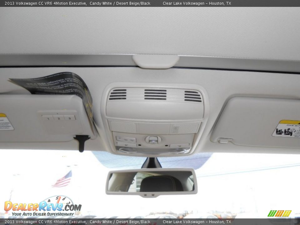 2013 Volkswagen CC VR6 4Motion Executive Candy White / Desert Beige/Black Photo #19