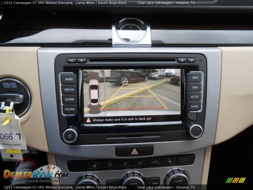 2013 Volkswagen CC VR6 4Motion Executive Candy White / Desert Beige/Black Photo #21