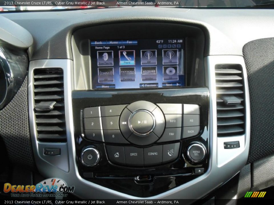 2013 Chevrolet Cruze LT/RS Cyber Gray Metallic / Jet Black Photo #12