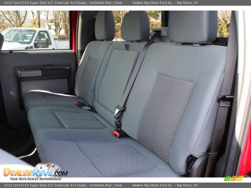 Rear Seat of 2012 Ford F350 Super Duty XLT Crew Cab 4x4 Dually Photo #18