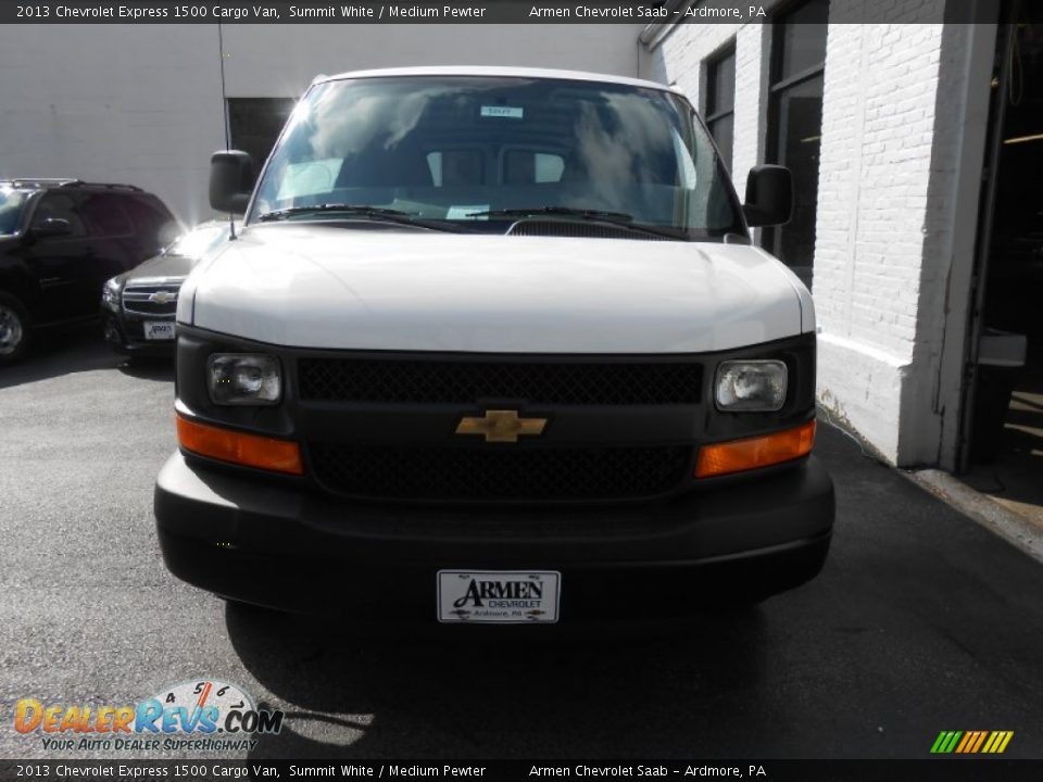 2013 Chevrolet Express 1500 Cargo Van Summit White / Medium Pewter Photo #2