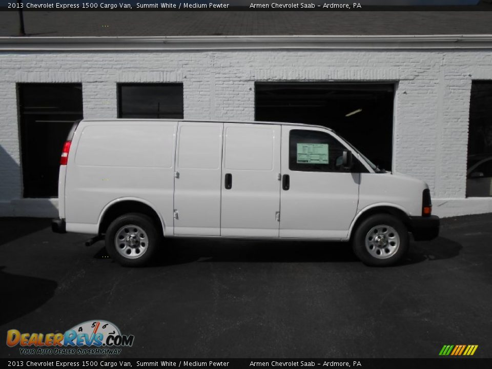 2013 Chevrolet Express 1500 Cargo Van Summit White / Medium Pewter Photo #4