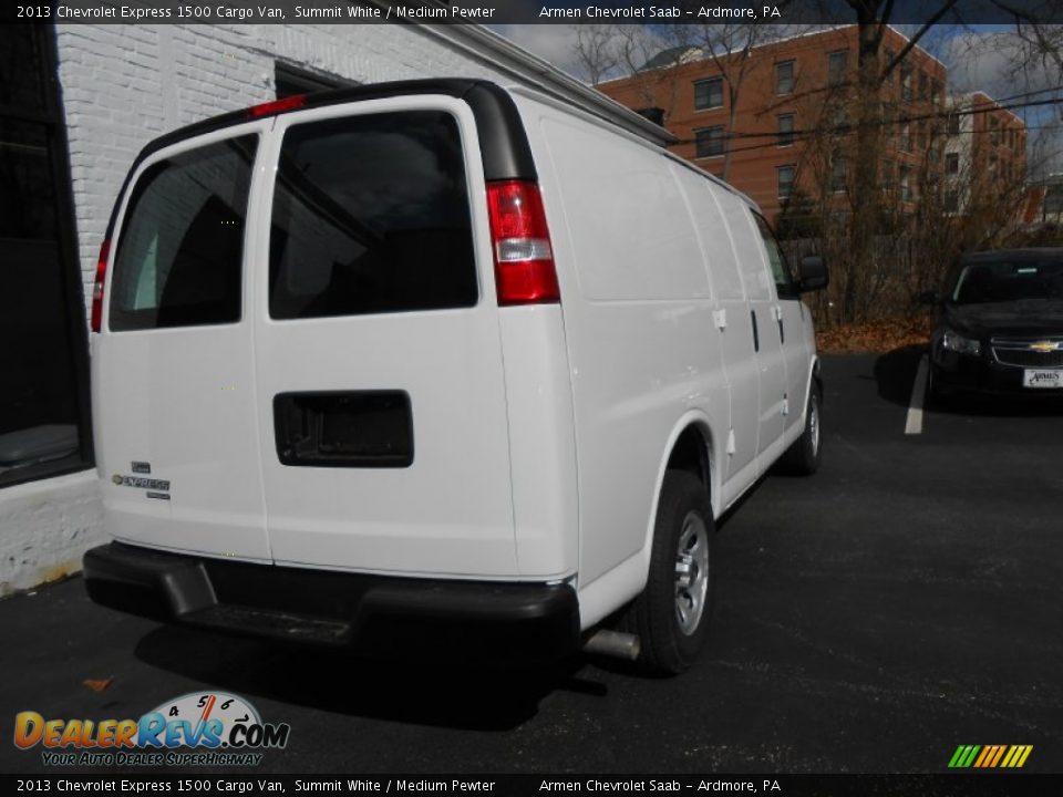 2013 Chevrolet Express 1500 Cargo Van Summit White / Medium Pewter Photo #5