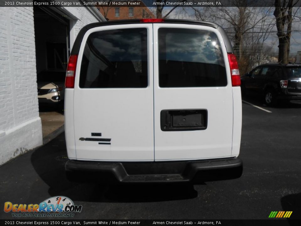 2013 Chevrolet Express 1500 Cargo Van Summit White / Medium Pewter Photo #6