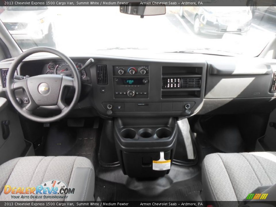 2013 Chevrolet Express 1500 Cargo Van Summit White / Medium Pewter Photo #10
