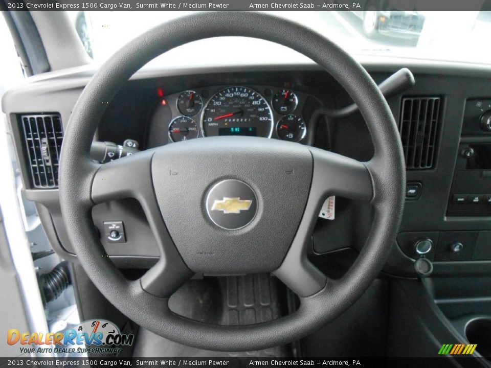 2013 Chevrolet Express 1500 Cargo Van Summit White / Medium Pewter Photo #13