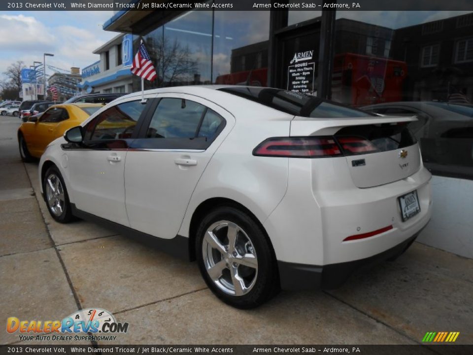 2013 Chevrolet Volt White Diamond Tricoat / Jet Black/Ceramic White Accents Photo #4