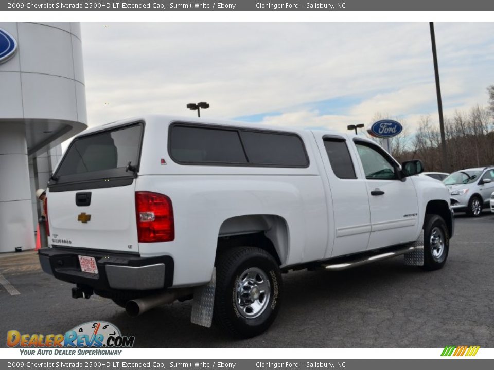2009 Chevrolet Silverado 2500HD LT Extended Cab Summit White / Ebony Photo #3