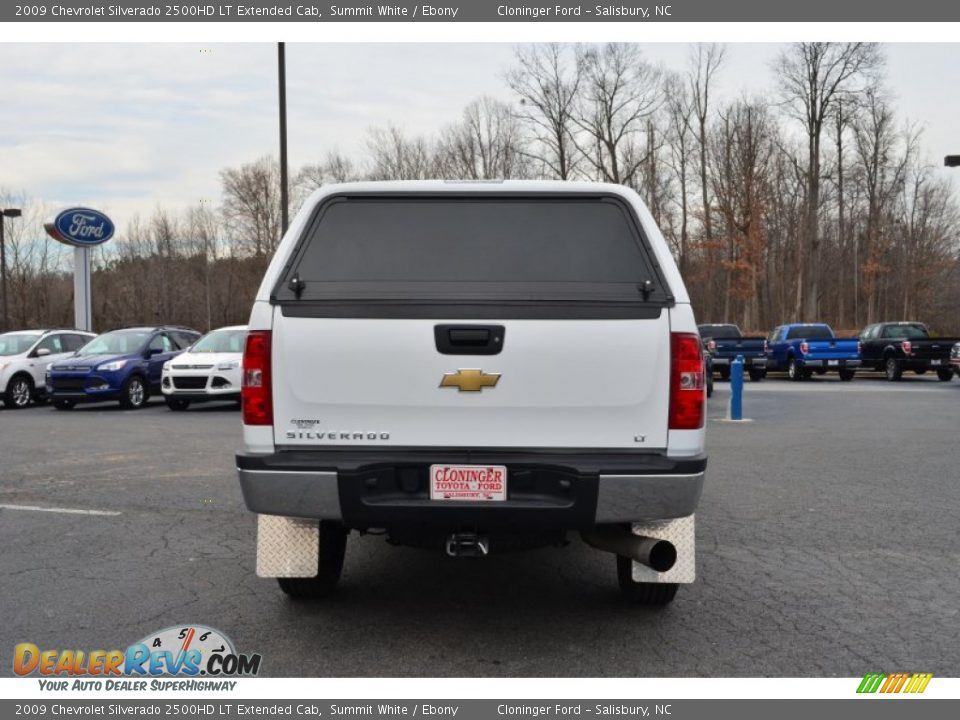 2009 Chevrolet Silverado 2500HD LT Extended Cab Summit White / Ebony Photo #4
