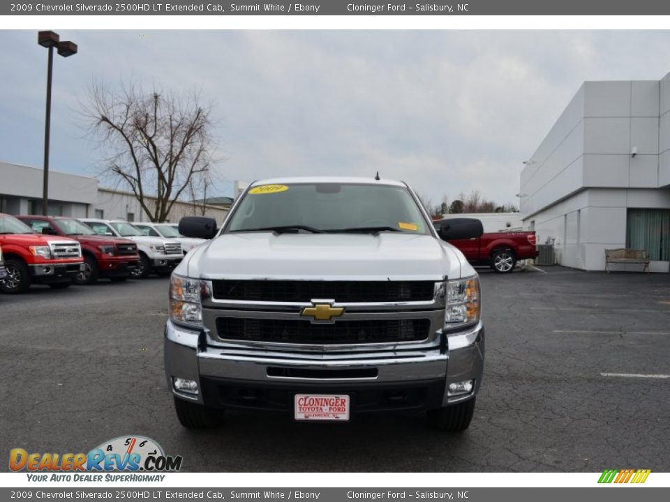 2009 Chevrolet Silverado 2500HD LT Extended Cab Summit White / Ebony Photo #7