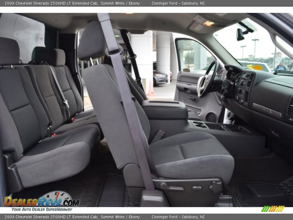2009 Chevrolet Silverado 2500HD LT Extended Cab Summit White / Ebony Photo #14