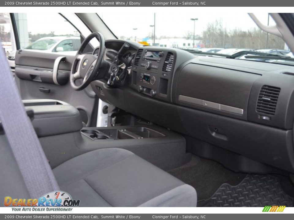 2009 Chevrolet Silverado 2500HD LT Extended Cab Summit White / Ebony Photo #15